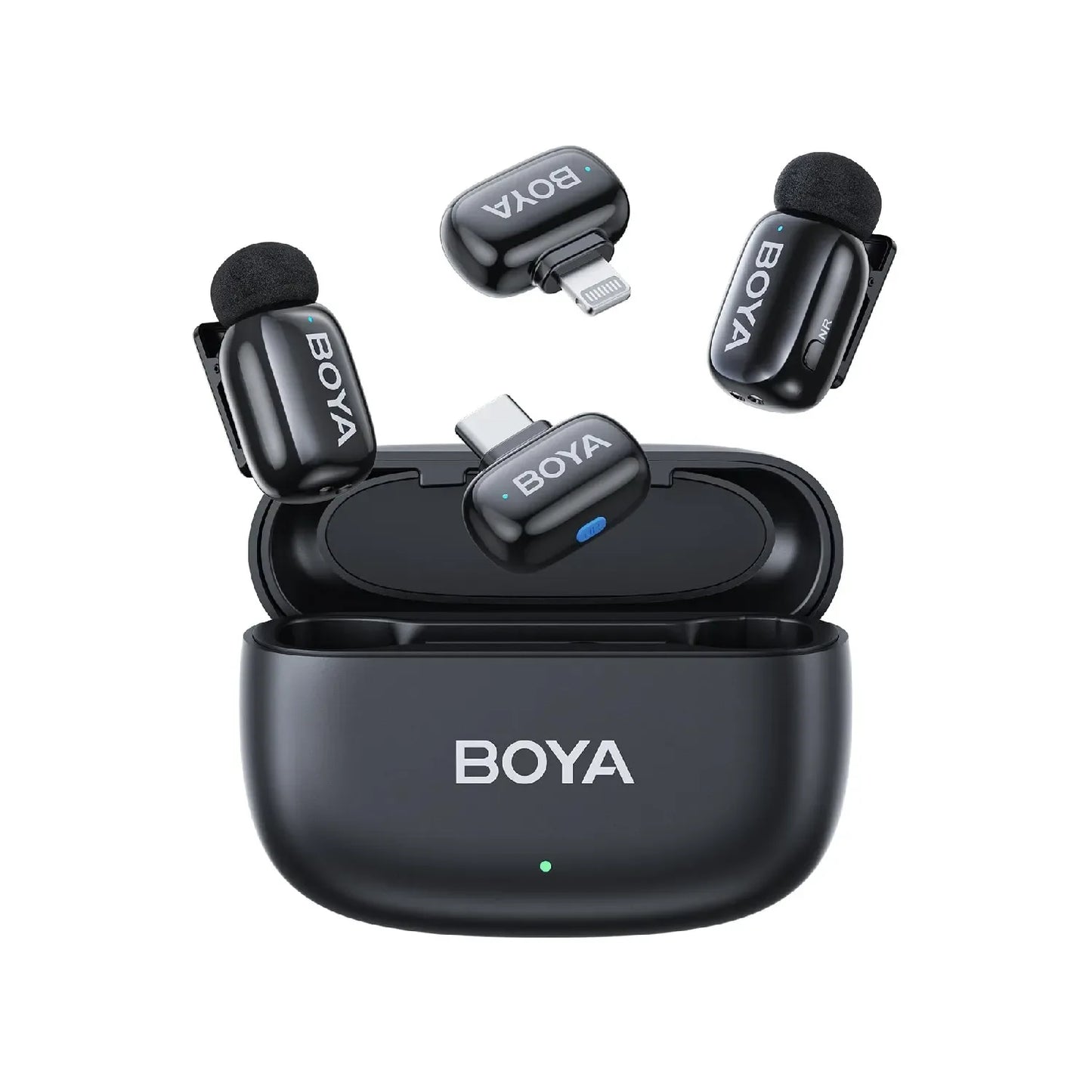 BOYA Mini 12 2‑Person Wireless Microphone with Lightning &amp; USB‑C – Best Price in Pakistan | Dynsol.pk - dynsol