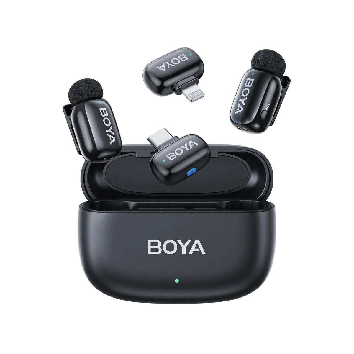 BOYA mini 12 2-Person Wireless Microphone with Lightning & USB-C