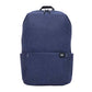  Navy backpack with padded shoulder straps.