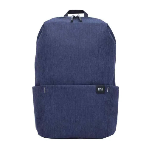  Navy backpack with padded shoulder straps.