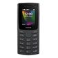 Nokia 106 keypad mobile phone in black color – front view