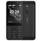 Nokia 230 black keypad mobile phone with front and rear camera view