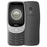 Nokia 3210 keypad mobile phone in grey black color front and back view