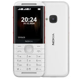 Nokia 5310 white red dual SIM keypad phone with front and back view in Pakistan