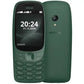 Nokia 6310 2024 keypad mobile phone in green color – front and back view