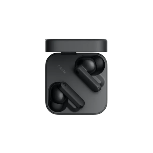  Nothing CMF Buds 2A Wireless Earbuds in sleek black color with Active Noise Cancellation, ergonomic in-ear design, long-lasting 42-hour battery life, and touch controls for music and calls.