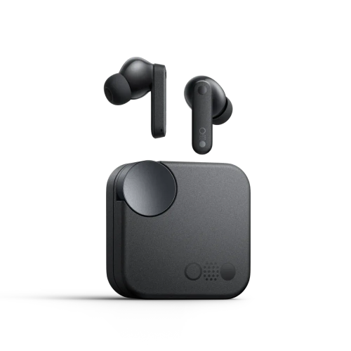 Nothing CMF Buds Wireless Earbuds in sleek black color with Active Noise Cancellation, ergonomic in-ear design, and long-lasting battery for all-day audio enjoyment.