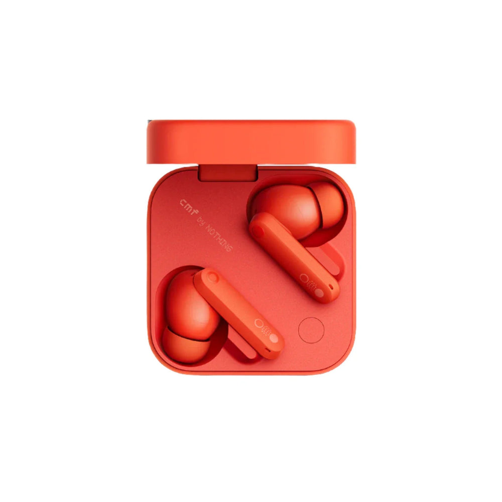  Nothing CMF Buds Pro 2 orange wireless earbuds with charging case stylish design and modern compact look.