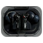 Nothing Ear (a) black wireless earbuds inside charging case