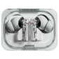 Nothing Ear (a) white TWS earbuds with transparent charging case