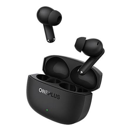 OnePlus Nord Buds 4 Pro black earbuds close-up showing sleek design