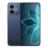 OPPO A6s Pro smartphone front and back view in dark blue color showing dual rear camera design and full-screen AMOLED display.