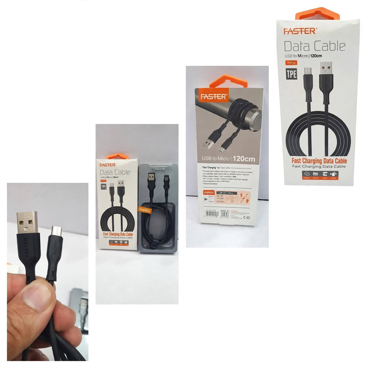 Faster FC-08 Micro Micro USB Cable – Micro USB device fit & charging connection