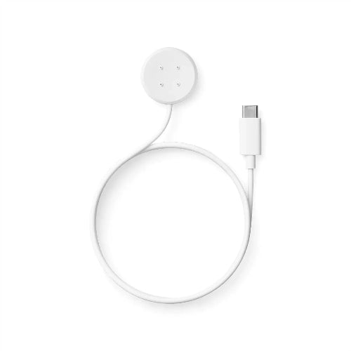 White 1-meter USB-C charging cable for Google Pixel Watch 2 and 3