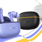 Realme Buds T200 Lite earbuds and charging cases in multiple color options
