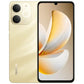 realme Note 70 smartphone in Beach Gold color with front display and rear dual camera design