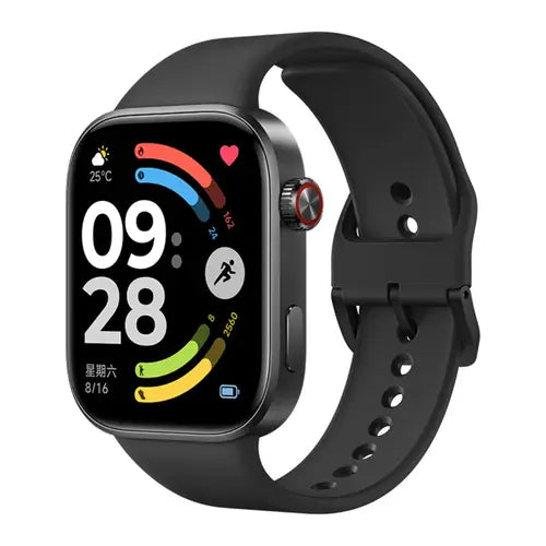 Redmi Watch 6 Active black smartwatch with rectangular display, fitness interface and adjustable silicone strap