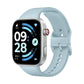 Redmi Watch 6 Lite with light blue silicone strap, silver frame and colourful fitness watch display