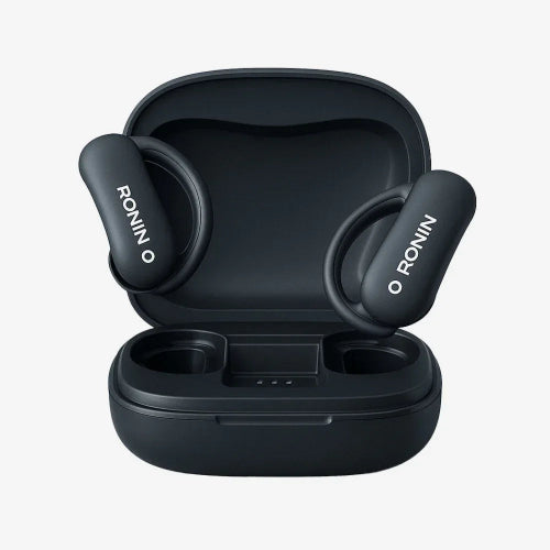 Ronin Cameo R-7045 OWS Earbuds Black and Beige Open Wearable Stereo Wireless Earbuds
