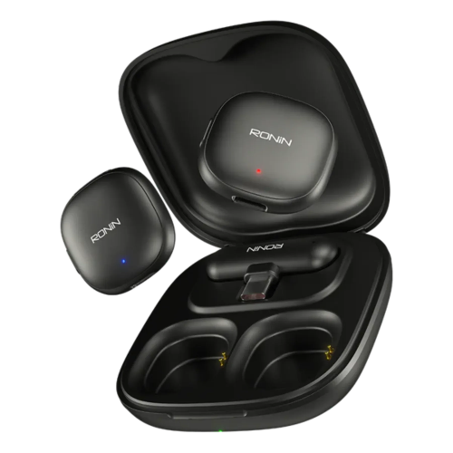 Ronin Clarity R-8005 wireless vlogging microphone with charging case