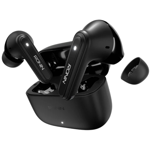 Ronin Evolve R-7115 Black TWS Earbuds with Charging Case