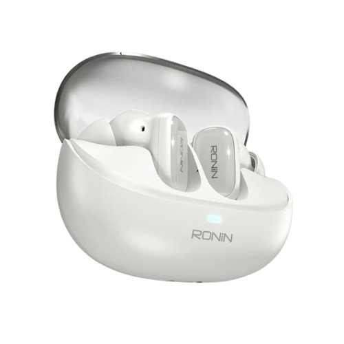 Ronin Mist Pro R-7125 Black ANC Wireless Earbuds with charging case, Bluetooth 5.4 and touch controls