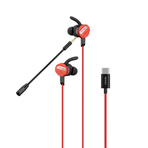 Ronin R-007 Type-C Gaming Earphones with Dual Microphones and 8D Surround Sound