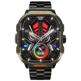 RONIN R-013 Luxe Smart Watch with AMOLED display, Bluetooth calling, health tracking and premium stainless steel design.
