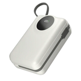 Ronin Megawatt R-4055 30000mAh 65W fast charging power bank with digital display and built-in Type-C Lightning cables