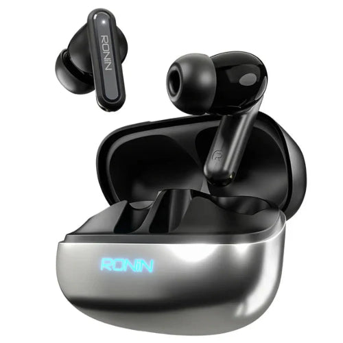 Ronin R-7085 VOX wireless earbuds with charging case and Type-C charging support