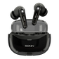 Ronin R-7135 Lucid Bluetooth Earbuds black transparent design & 5.4 wireless earbuds