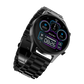 RONIN R-010 Luxe black metallic smartwatch with AMOLED display and Bluetooth calling