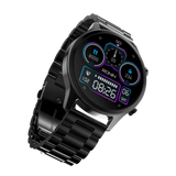 RONIN R-010 Luxe black metallic smartwatch with AMOLED display and Bluetooth calling