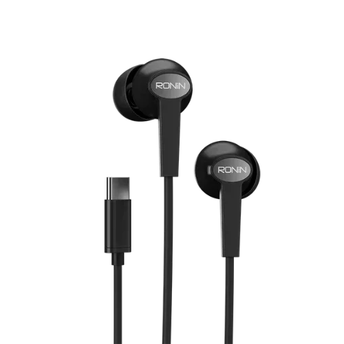 Ronin R-29 Stellar Type-C handsfree with mic and noise-isolating earbuds