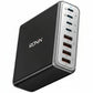 Ronin R-6040 Multiverse 140W 8-in-1 GaN Multi-Port Charger with USB-C and USB-A Fast Charging Ports