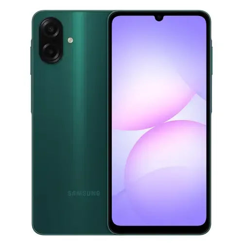 Samsung Galaxy A07 green color 4GB 64GB front and back view in Pakistan