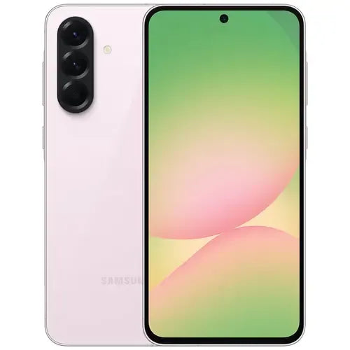 Samsung Galaxy A56 5G pink 8GB RAM 256GB storage PTA approved smartphone in Pakistan front and back view