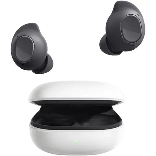 Samsung Galaxy Buds FE wireless earbuds in graphite with charging case