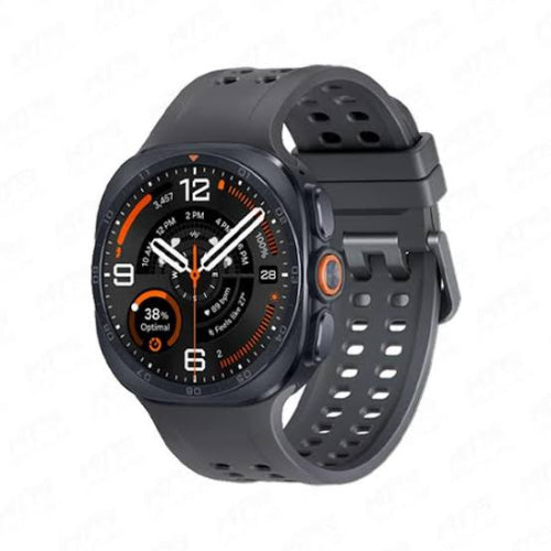 Samsung Galaxy Watch Ultra2 47mm LTE smartwatch with titanium case, bright AMOLED display, rugged strap, and outdoor fitness design.