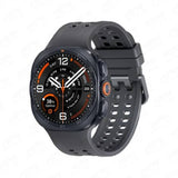 Samsung Galaxy Watch Ultra2 47mm LTE smartwatch with titanium case, bright AMOLED display, rugged strap, and outdoor fitness design.
