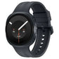 Black Samsung Galaxy Watch9 40mm smartwatch with a round AMOLED display, black strap, and compact modern design.