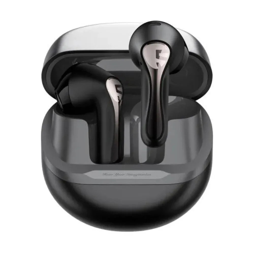 SoundPEATS Air5 wireless earbuds with charging case