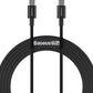 Baseus Dynamic Series 100W Fast Braided Charging Data Cable Type-C to Type-C -1M - dynsol