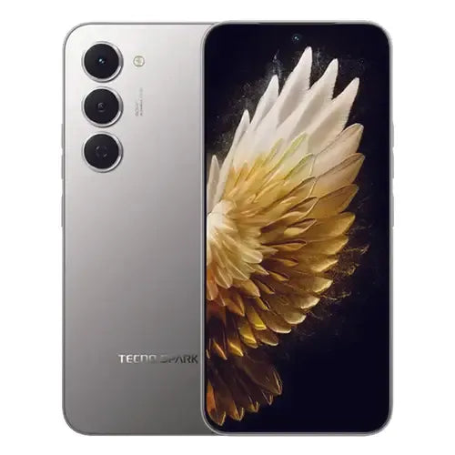 TECNO Spark 40 Pro Moon Titanium color with AMOLED display and triple camera design
