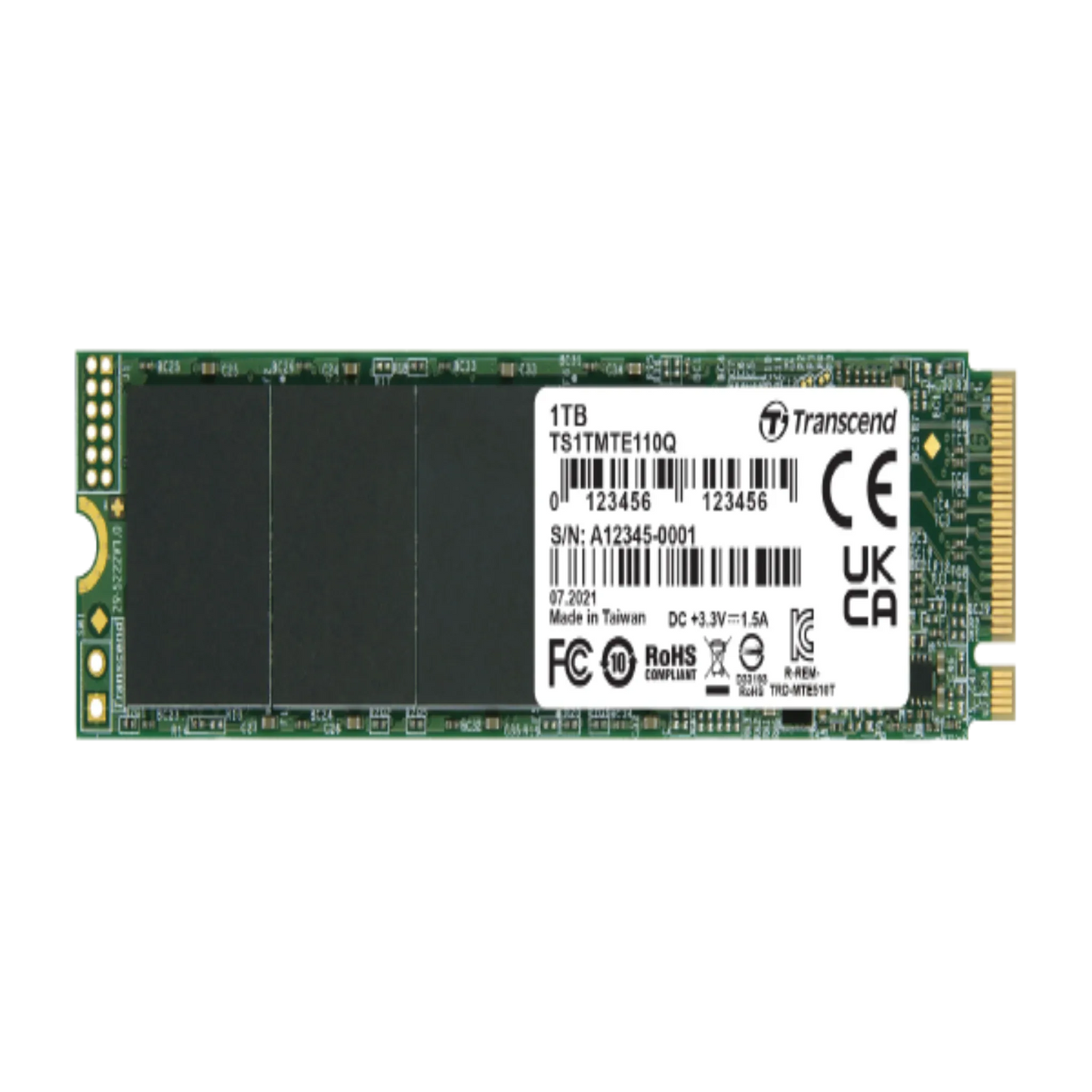 Transcend 1TB MTE115S NVME SSD - dynsol