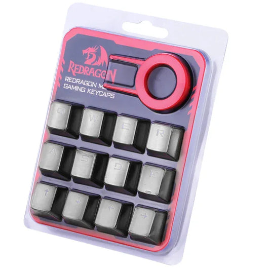 Redragon A103GR 12 Chrome Keycaps MX Style with Key Puller - dynsol