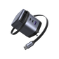 UGREEN 100W 3C1A GaN charger with retractable USB-C cable