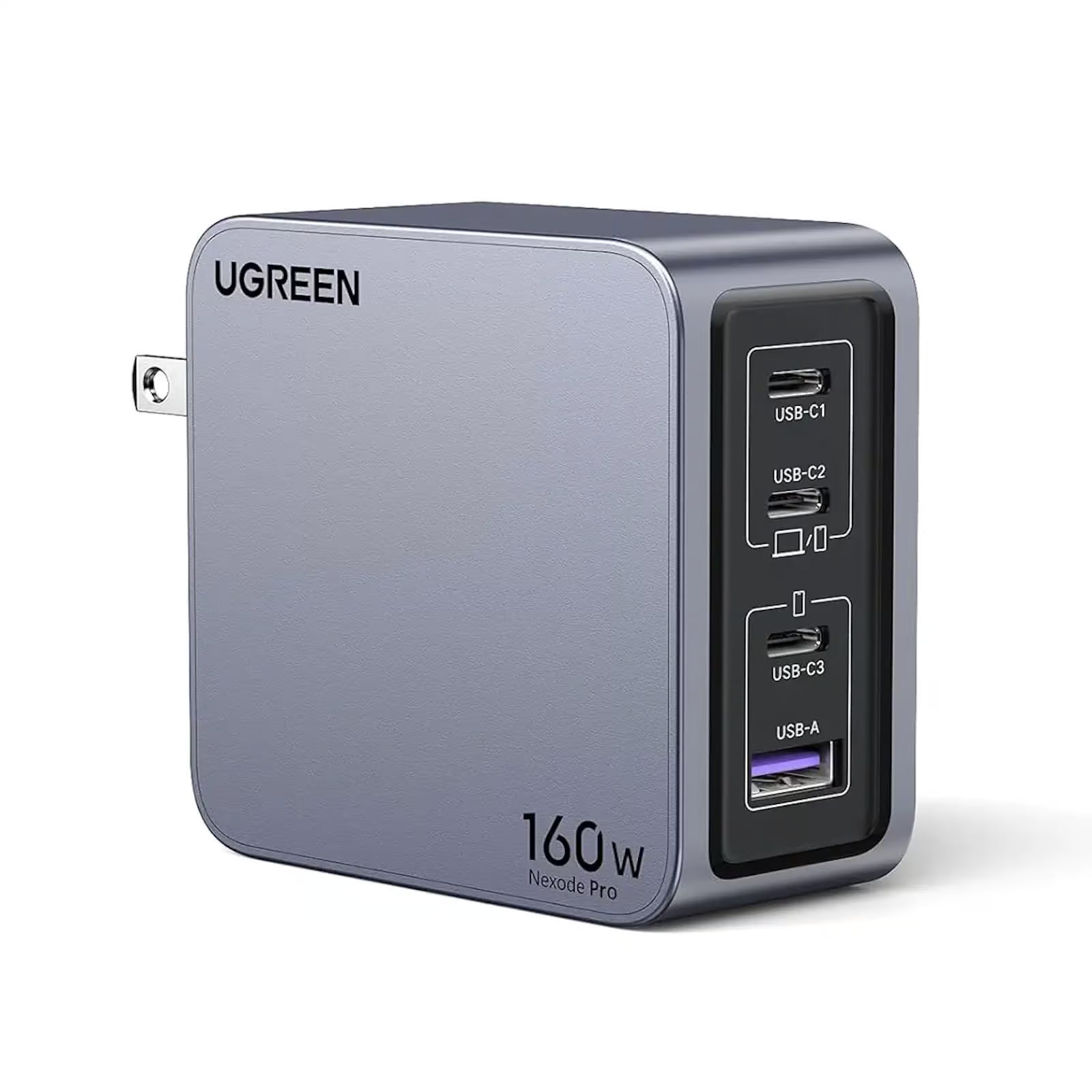 UGREEN 160W Nexode Pro GaN X763 25878 fast charger with USB-C and USB-A ports