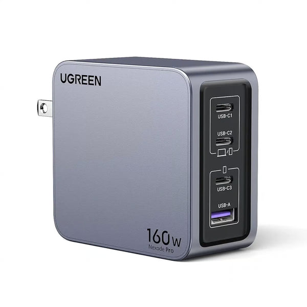 UGREEN 160W Nexode Pro GaN X763 25878 fast charger with USB-C and USB-A ports