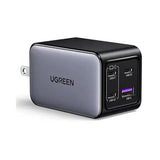 UGREEN 75072 65W GaN Charger with 3 USB-C ports, 1 USB-A port, compact GaN fast charging design, and smart power distribution for laptops, phones, tablets, and accessories.